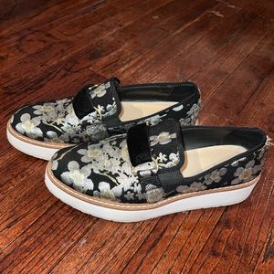 Zara embroidered platform loafers Size 6.5 (37)